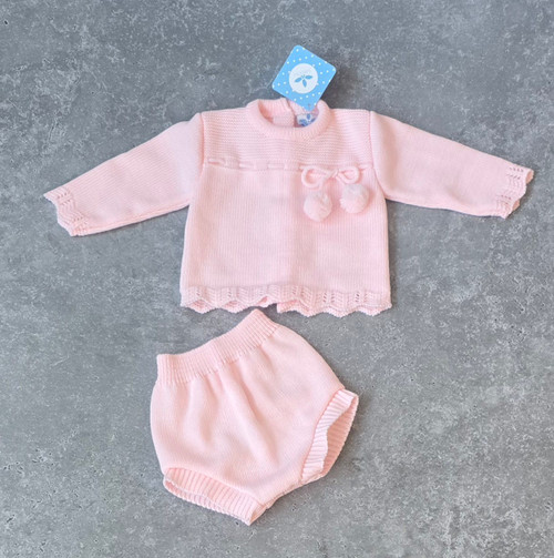 Pink Sardon Jam Pants Set Pink 26MC-214