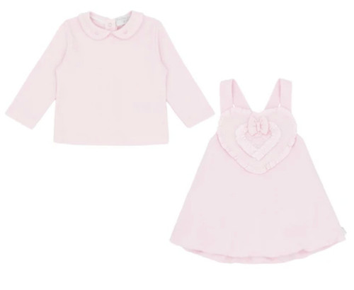 Pastels & Co Mia Dungaree Dress Pink