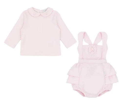 Pastels & Co Maeve Dungaree Dress Pink