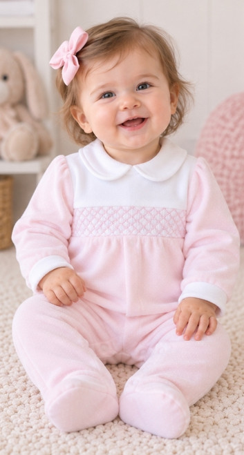 Deolinda Smocked All in one DBI26126 Pink