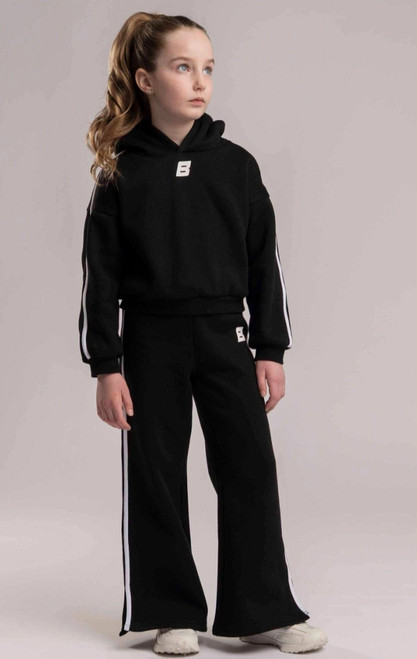 Bonini Piping Sport Logo Hoody Revive Black BNC015