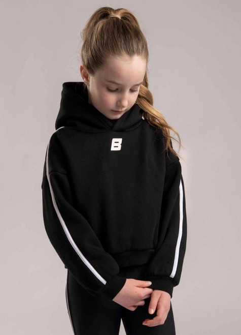 Bonini Piping Sport Logo Hoody Revive Black BNC015