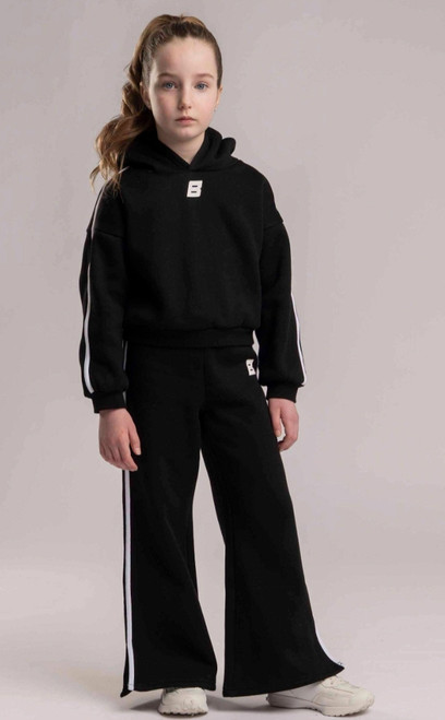 Bonini Piping Sport Logo Hoody Revive Black BNC015