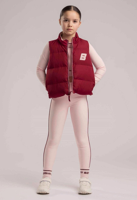 Bonini Reversible Gilet Pink/Burgundy BNC023