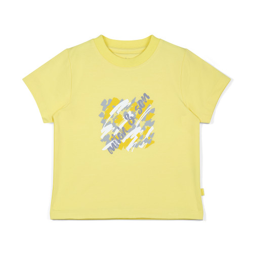 Mitch & Son Giovani Square Logo Tee Lemon