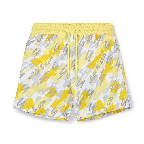 Mitch & Son Giancarlo Doodle Print Swimshorts Mitch & Son Giancarlo Doodle Print Swimshorts