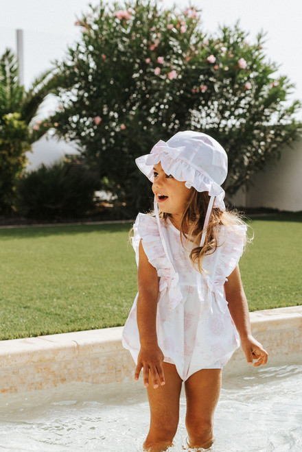 Little A Amira Bunny Print Romper Little A Amira Bunny Print Romper
