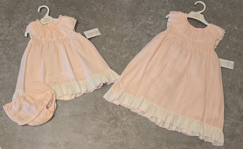 Lor Miral Baby Dress and Pants Pink 51002 Lor Miral Baby Dress and Pants Pink 51002