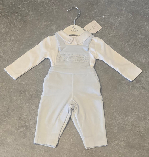 Deolinda Blue Smocked Dungaree Set DBI25726 Deolinda Blue Smocked Dungaree Set DBI25726