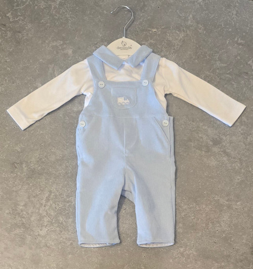 Deolinda Blue Train Dungaree Set DBI25611 Deolinda Blue Train Dungaree Set DBI25611