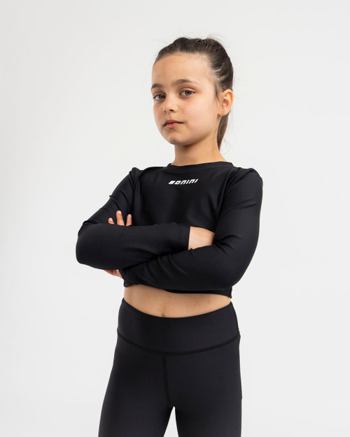 Bonini Long Sleeve Sport Top Aspire Black BNC009 Bonini Long Sleeve Sport Top Aspire Black BNC009