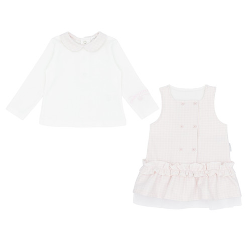 Pastels & Co Cecilia Pinafore Dress with Blouse Pink Pastels & Co Cecilia Pinafore Dress with Blouse Pink