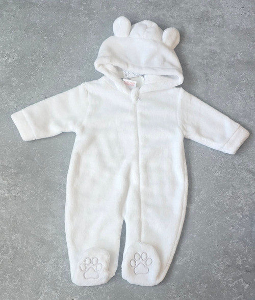 Pex Snuggles Sleepsuit White Pex Snuggles Sleepsuit White