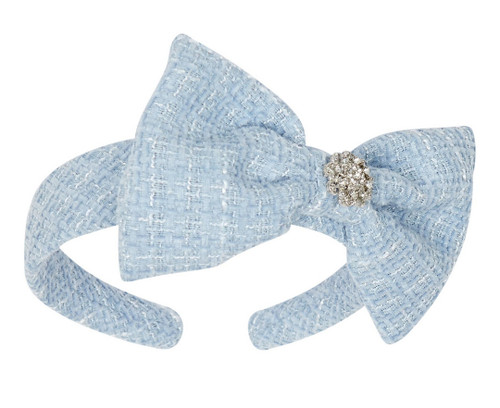 Chic by Deolinda Blue Tweed Headband CDI25009 Chic by Deolinda Blue Tweed Headband CDI25009