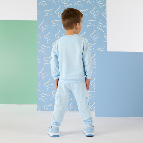 Mitch & Son Oakly Tracksuit with Pocket Detail Blue