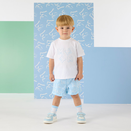 Mitch & Son Oake Osmar Tshirt & Swimshort Set Blue