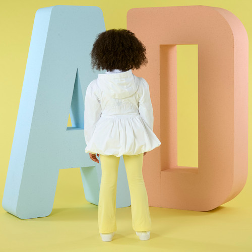 Adee Stella White Raincoat