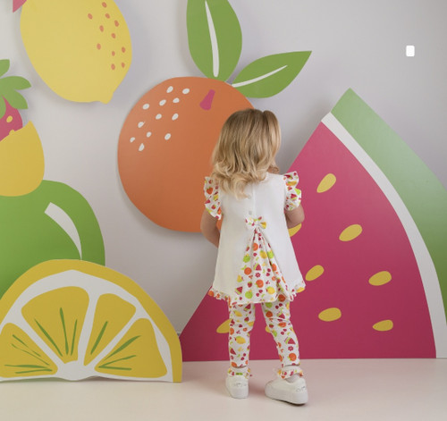 Little A Palmer Fruit Print Leggings Set