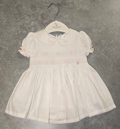 Deolinda Smocked Dress Bow Detail DBV26404