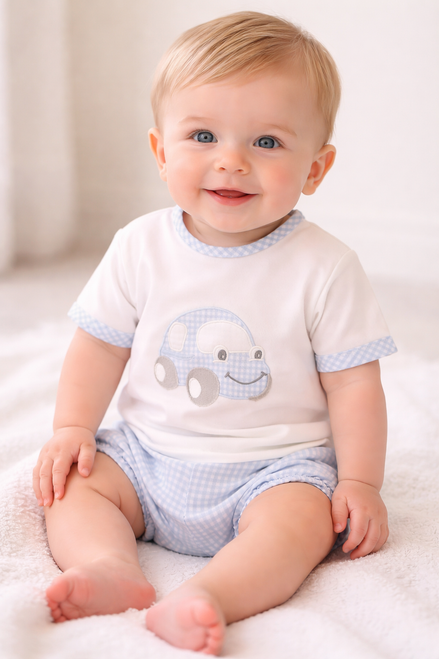 Sardon Gingham Jam Pants Set 26CB-541