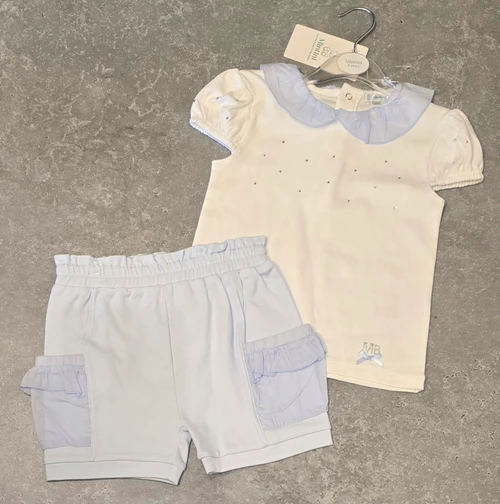 Mintini Short Set Blue MB7095