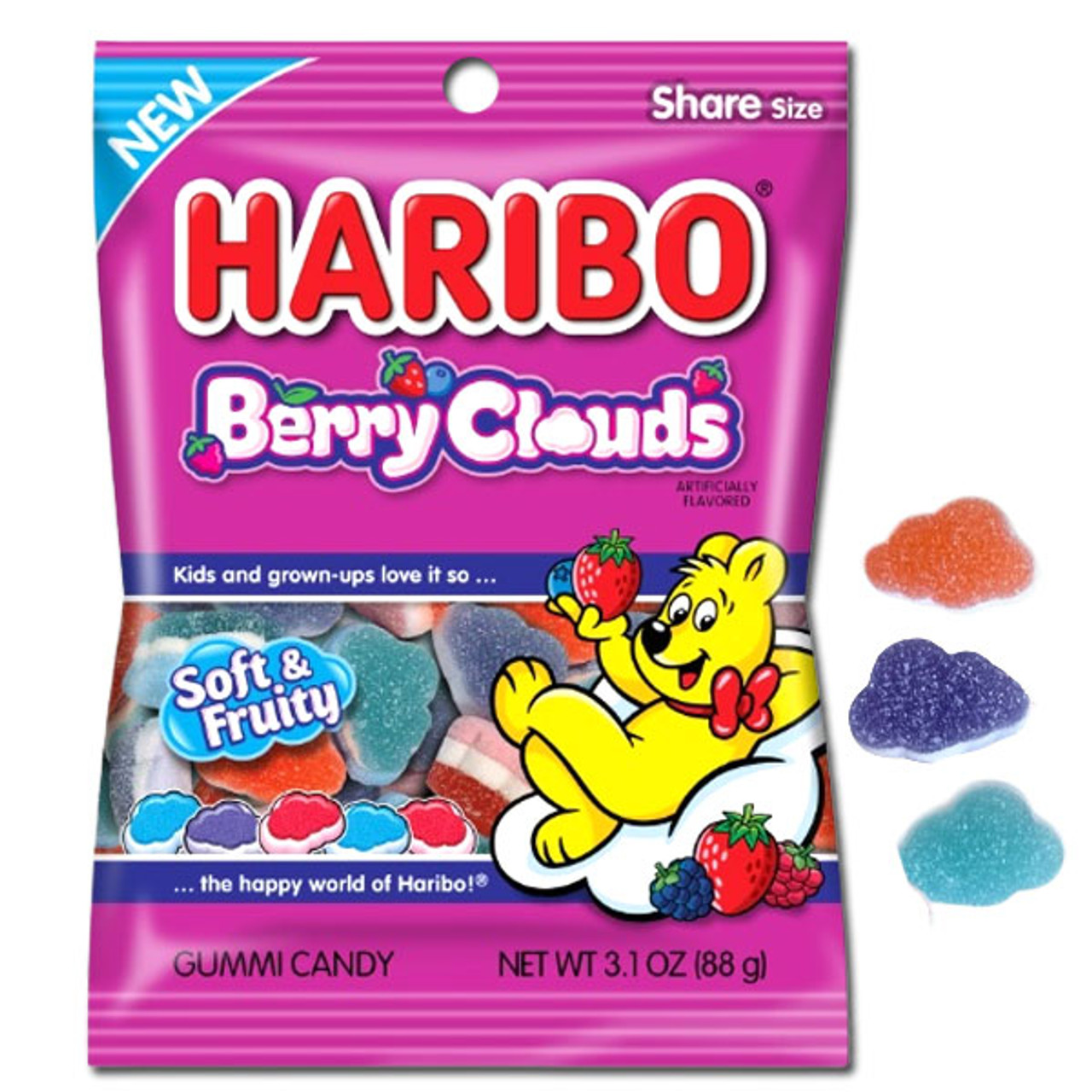 HARIBO Gummi Candy, Berries, 5 lb. Bag