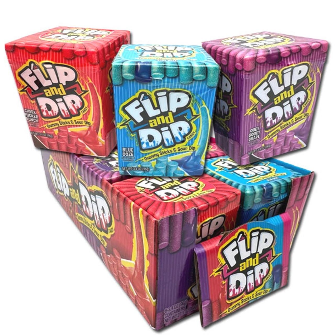 Rådne Ripples uheldigvis Flip & Dip Gummy Sticks 8 Count