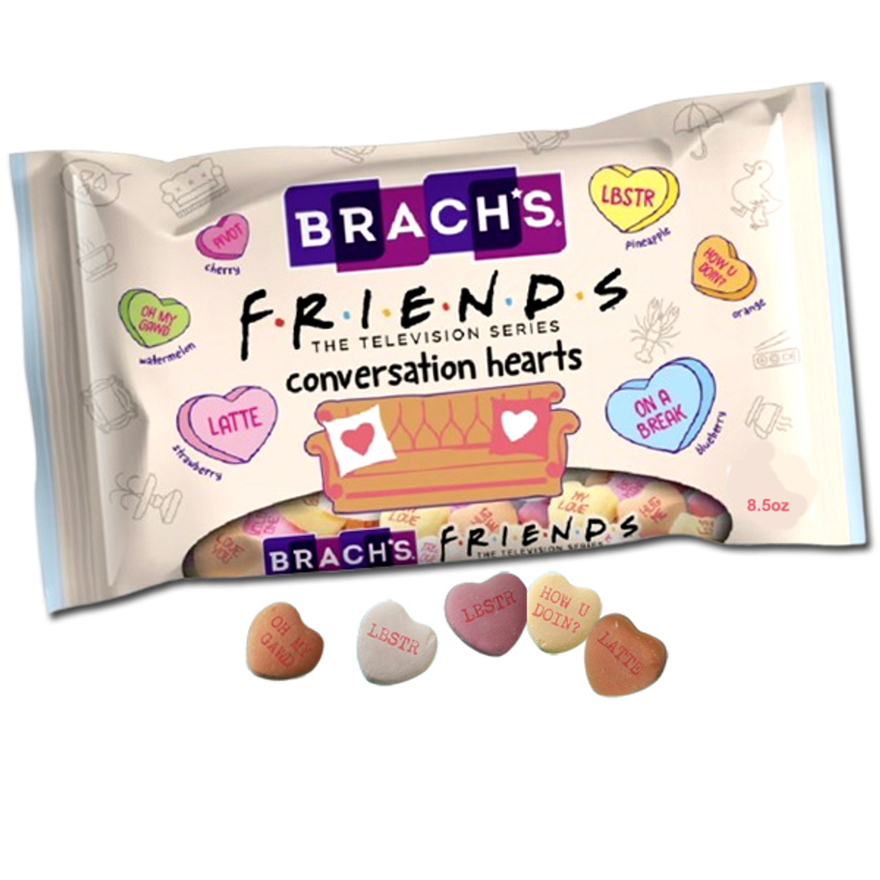 Brach's Friends Conversation Hearts 170g - Candy Mail UK