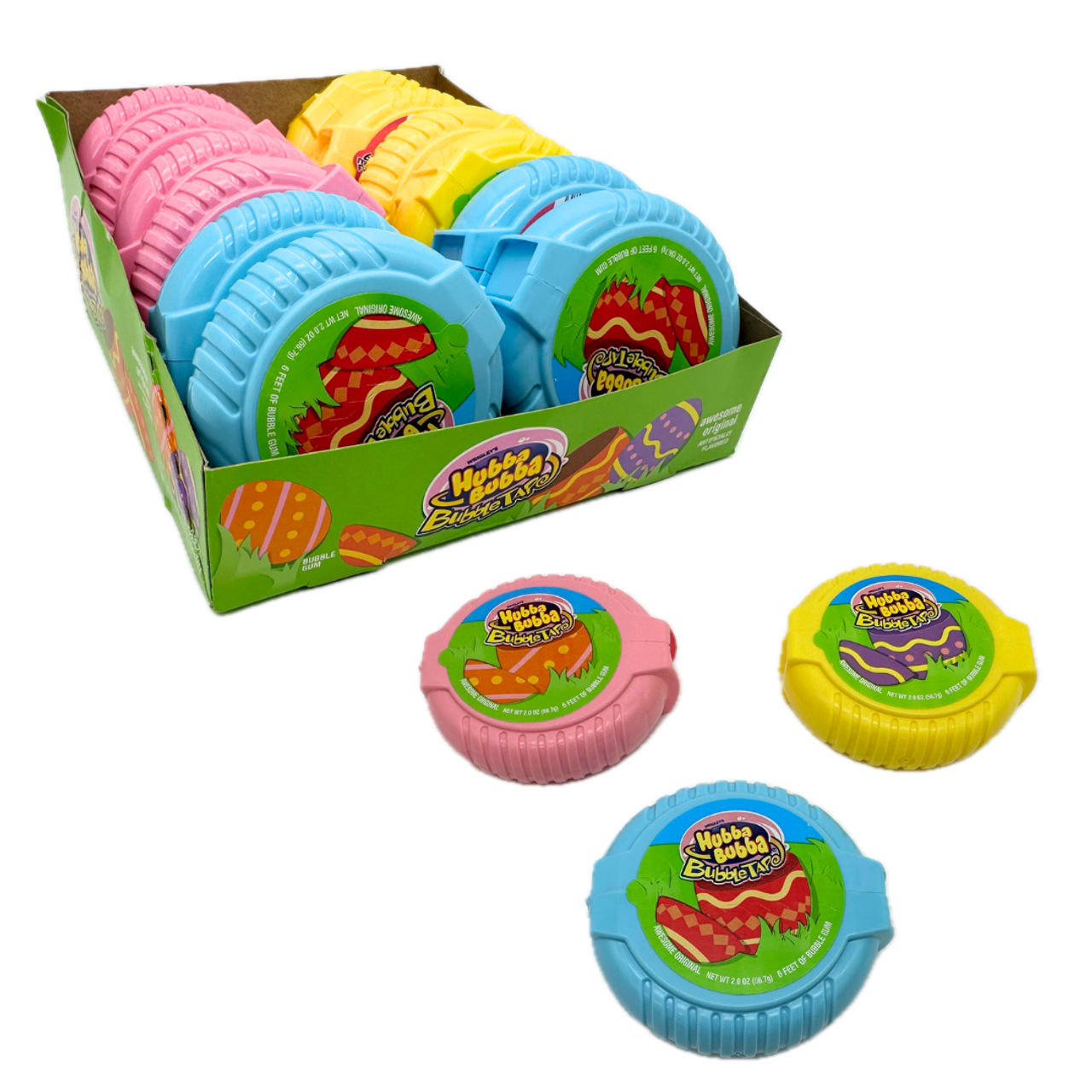 Hubba Bubba Bubble Tape Bubble Gum Assortment - 12 Ct Bulk Box