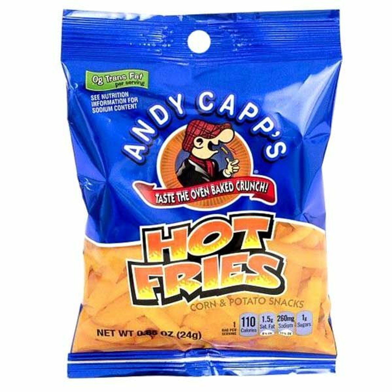 Andy Capp Hot Fries & Cheddar Fries Combo Pack (12pk) .85oz Bags - Oven  Baked Chips, Hot Chips Bulk - Corn & Potato Chip Snacks, Cheese Fries - By  Dr.