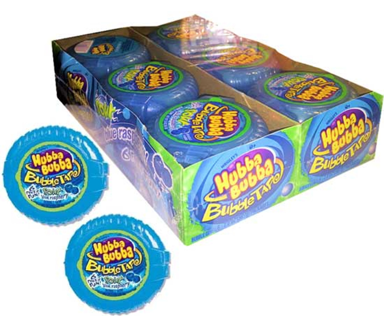 Hubba Bubba Bubble Tape Sour Blue Raspberry 12 Count