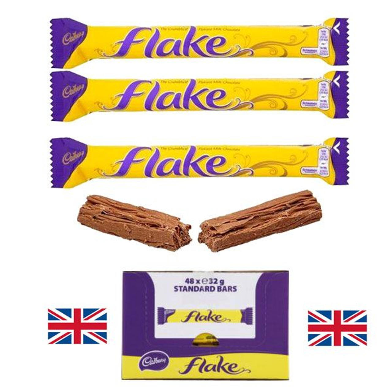 Cadbury Flake bar x 48 - britishaisles