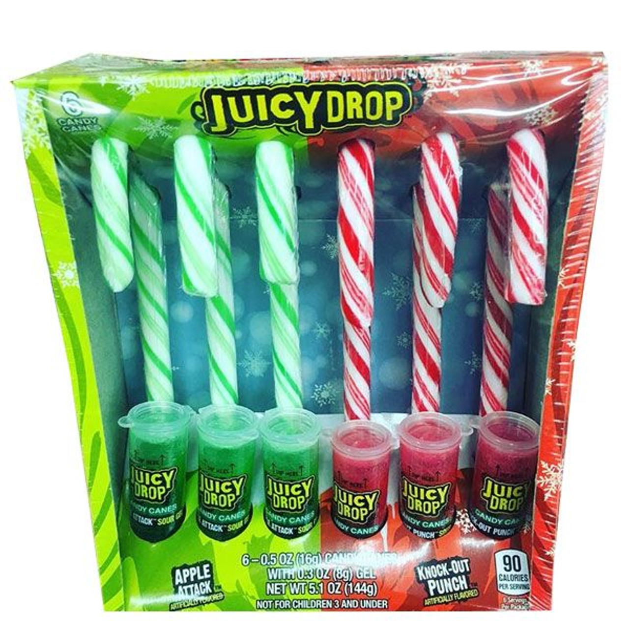 Juicy Drop Pop Canes 6 Count