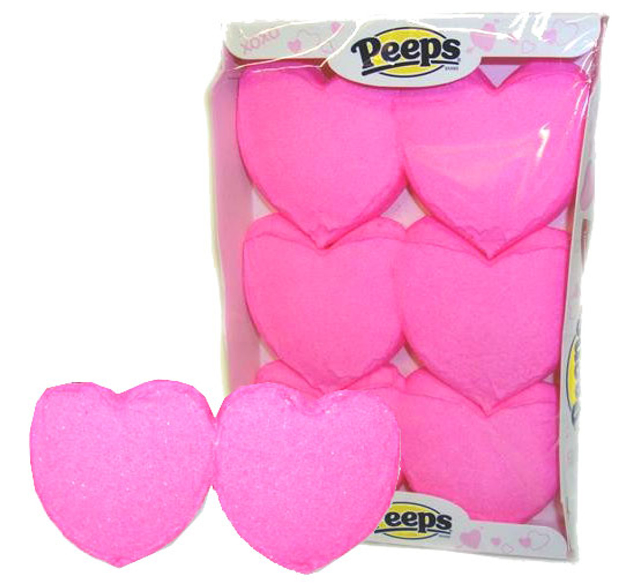Pink Heart Marshmallows - Parve