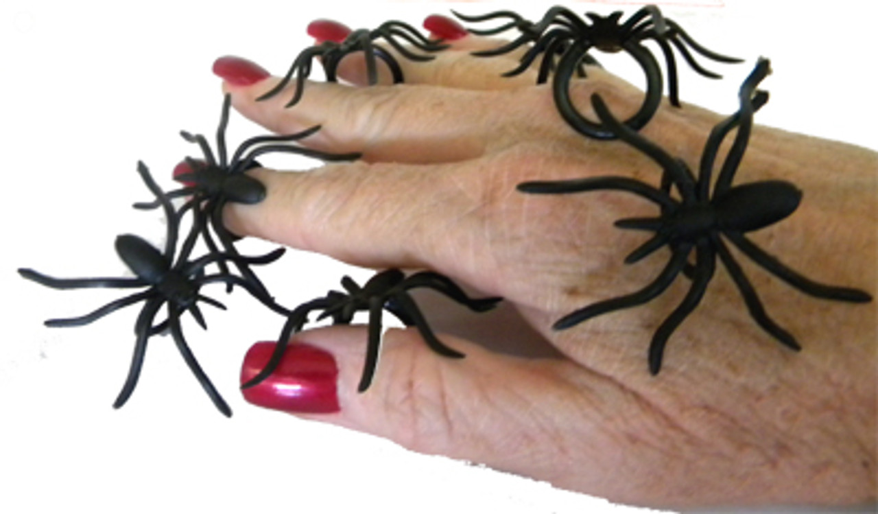 Bag of shop spider rings