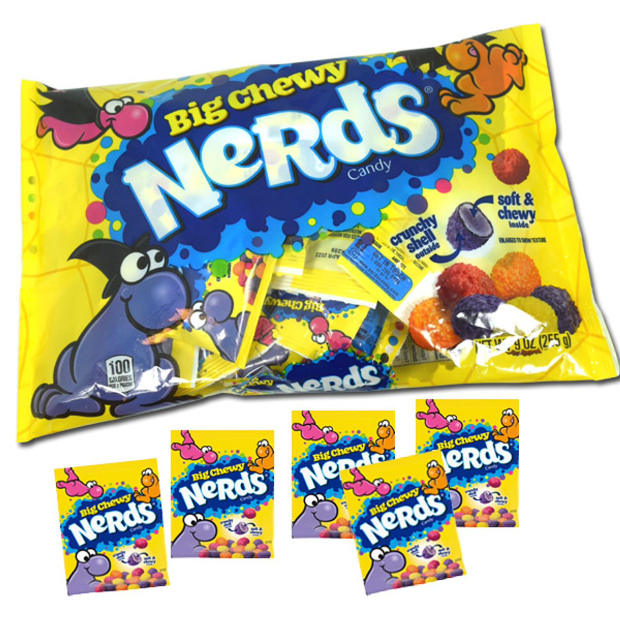 Nerds Big Chewy Snack Size Candy 9oz Bag