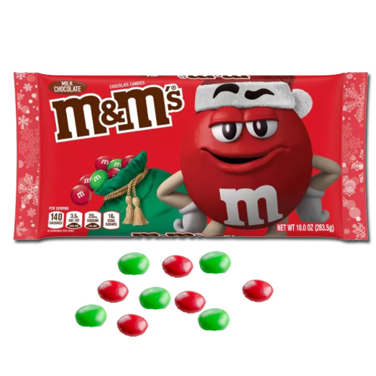 M&M's Holiday Milk Chocolate Christmas Candy MINIS Size Baking