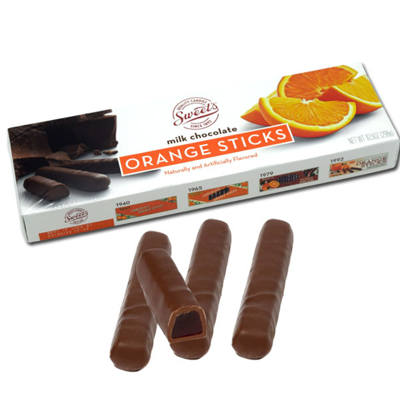 Sweet's Milk Chocolate Orange Sticks - 10.5 oz box