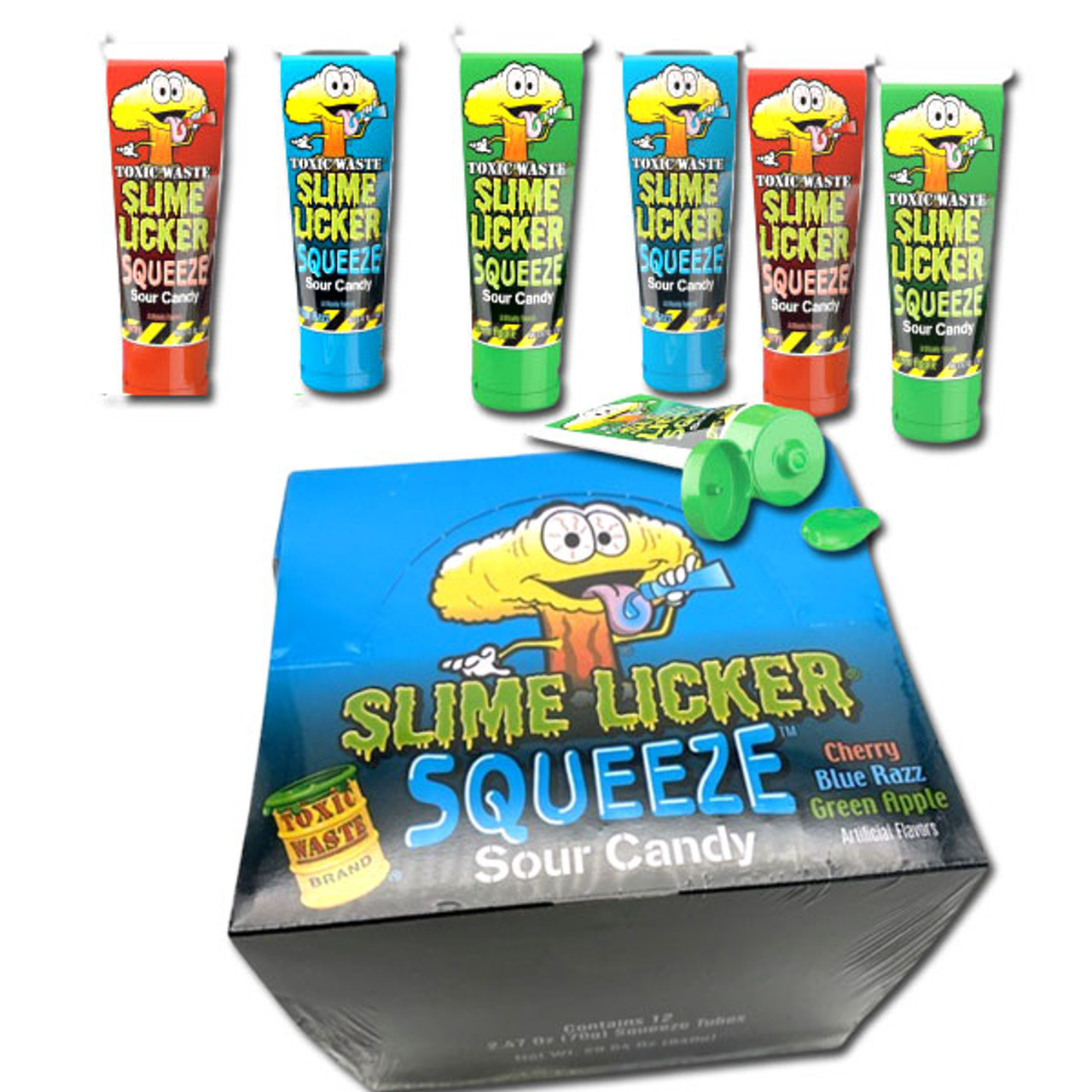 Toxic Waste Slime Licker Squeeze Candy 12 Pack sour candy