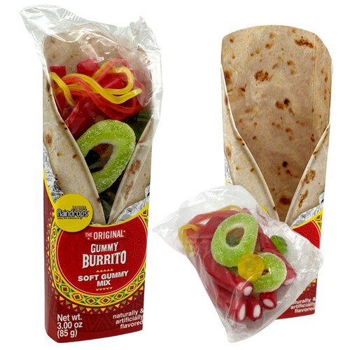 Gummy Burrito Candy 3oz