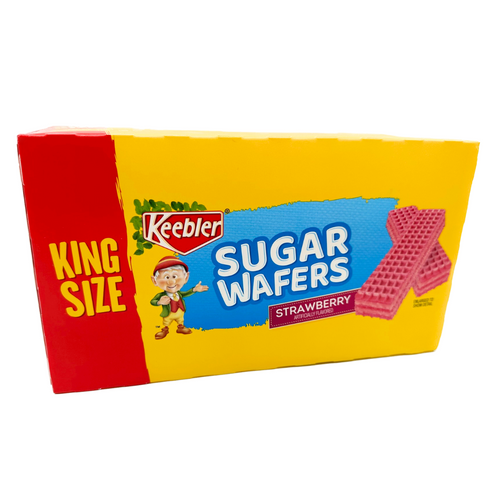 Keebler King Size Strawberry Sugar Wafers - 4.4oz / 9ct
