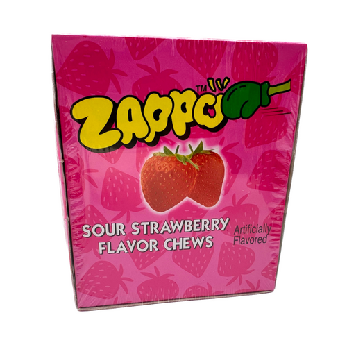 Zappo Sour Strawberry Chews - 30ct