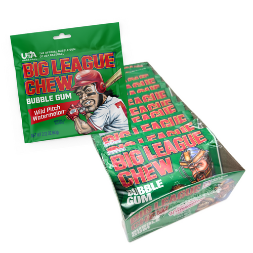 Big League Chew Wild Pitch Watermelon Gum - 2.12oz / 12ct