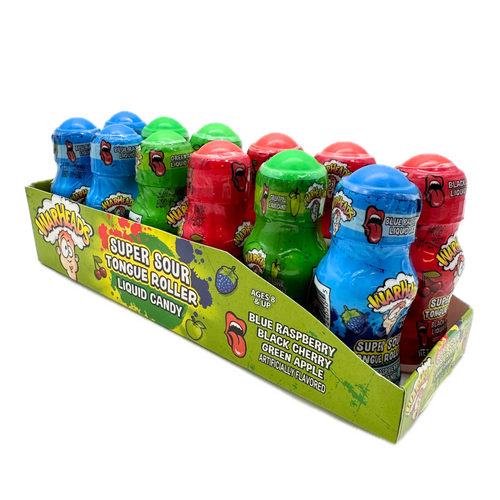 WarHeads Super Sour Tongue Roller Liquid Candy - 0.85oz / 12ct