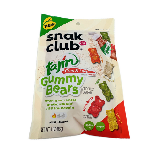 Snak Club Tajin Gummy Bears - 4oz