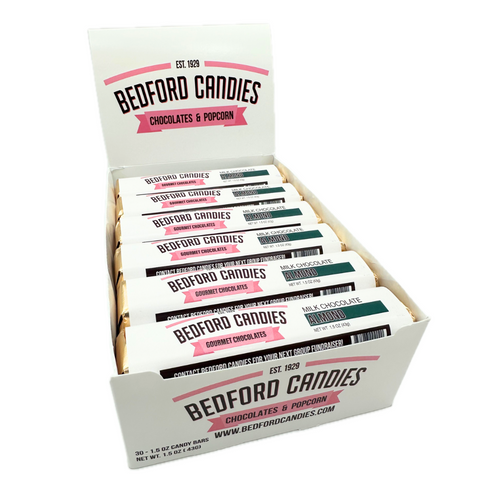 Bedford Candies Milk Chocolate Almond Bars - 1.5oz / 30ct