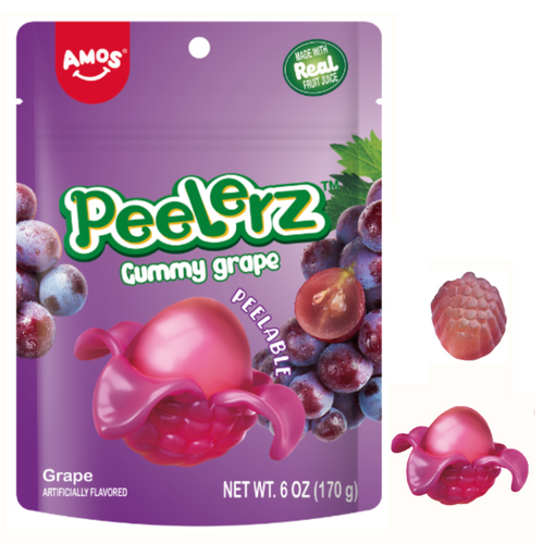 AMOS Peelerz Gummy Grape - 6oz