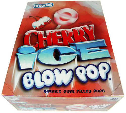 Charms Blow Pop Lollipops - Cherry Ice 48 Count
