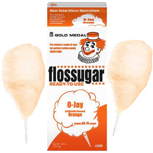 Flossugar Orange Cotton Candy Mix 3.25lbs