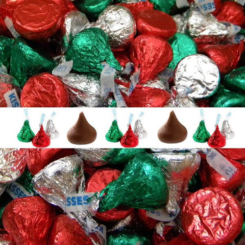 Hershey's Kisses Holiday 25lb Red & Green